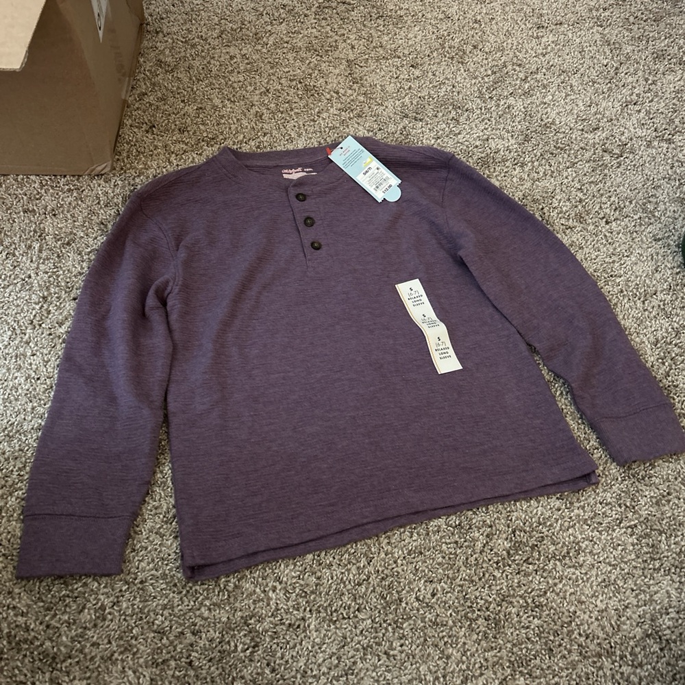 Cat & Jack Purple Long Sleeve Tee